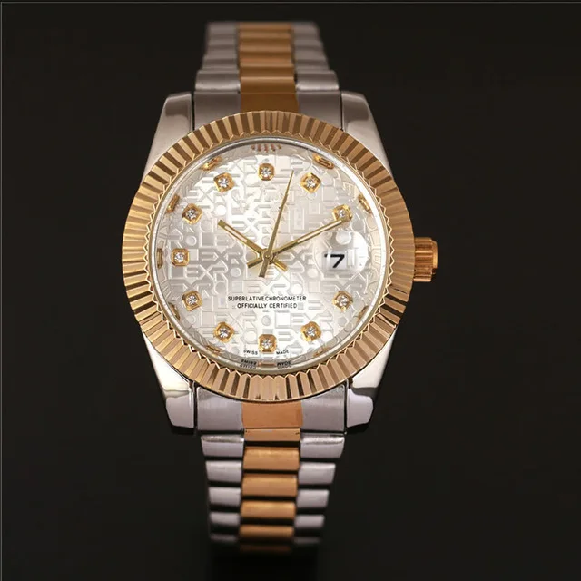 Лидер продаж модные брендовые роскошные золотые наручные часы повседневные