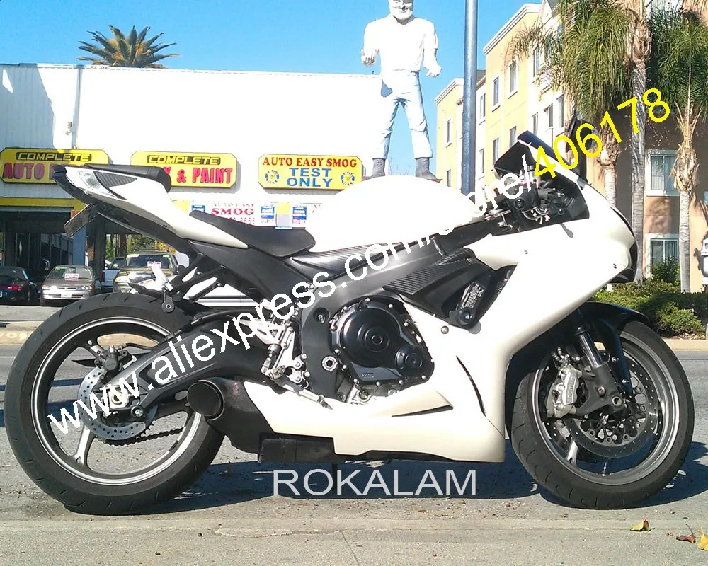 

Полностью белый GSXR600 GSXR750 для Suzuki GSX-R 600 750 2011 2012 2013 2014 2016 2019 комплект обтекателей кузова (литьё под давлением)