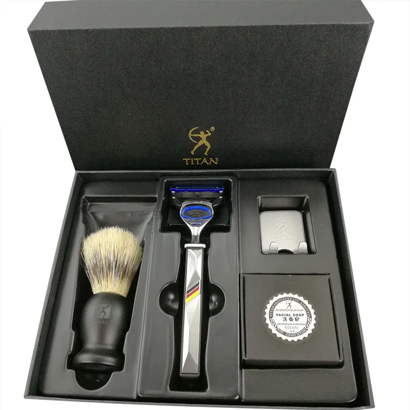 Бритвенная ручка металлическая бритвенная новый дизайн пять слоев лезвия