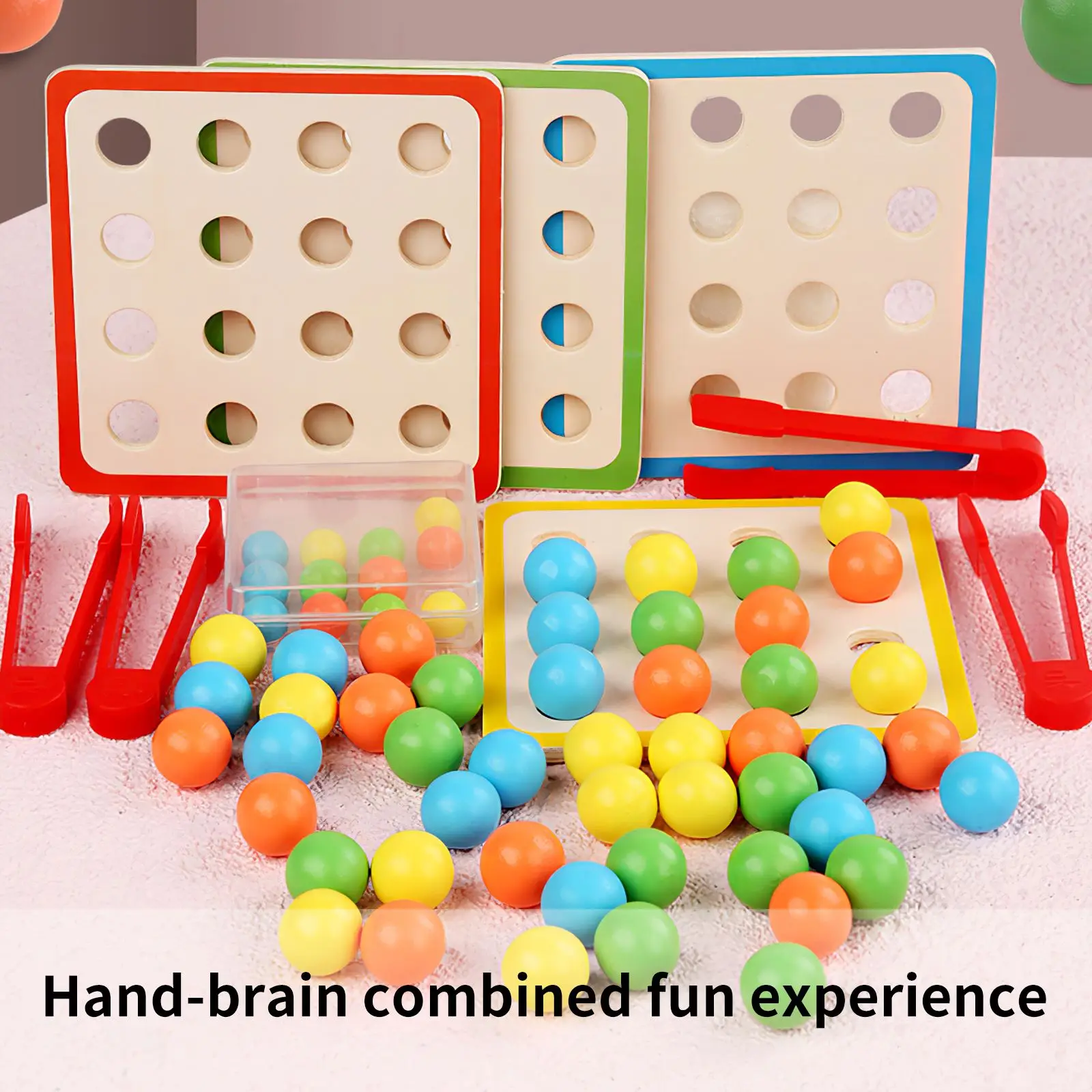 

Kids Toys Montessori Wooden Toys Hands Brain Training Clip Beads Puzzle Board Math Game Baby Early Educational Toys For Children