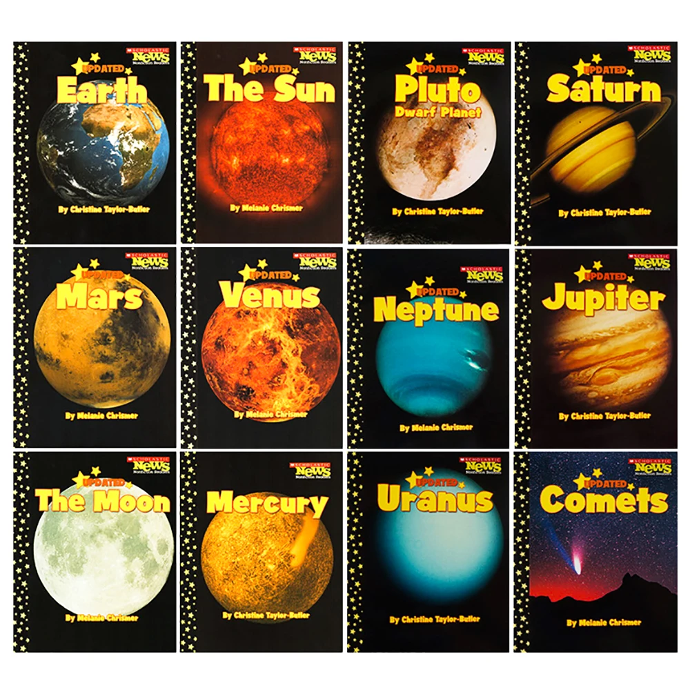 

12Books/set Scholastic inner outer solar system Extraterrestrial Picture book for science popularization early education for kid