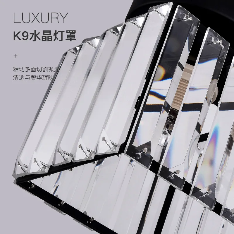 Современный простой светодиодный хрустальный светильник для входа крыльца