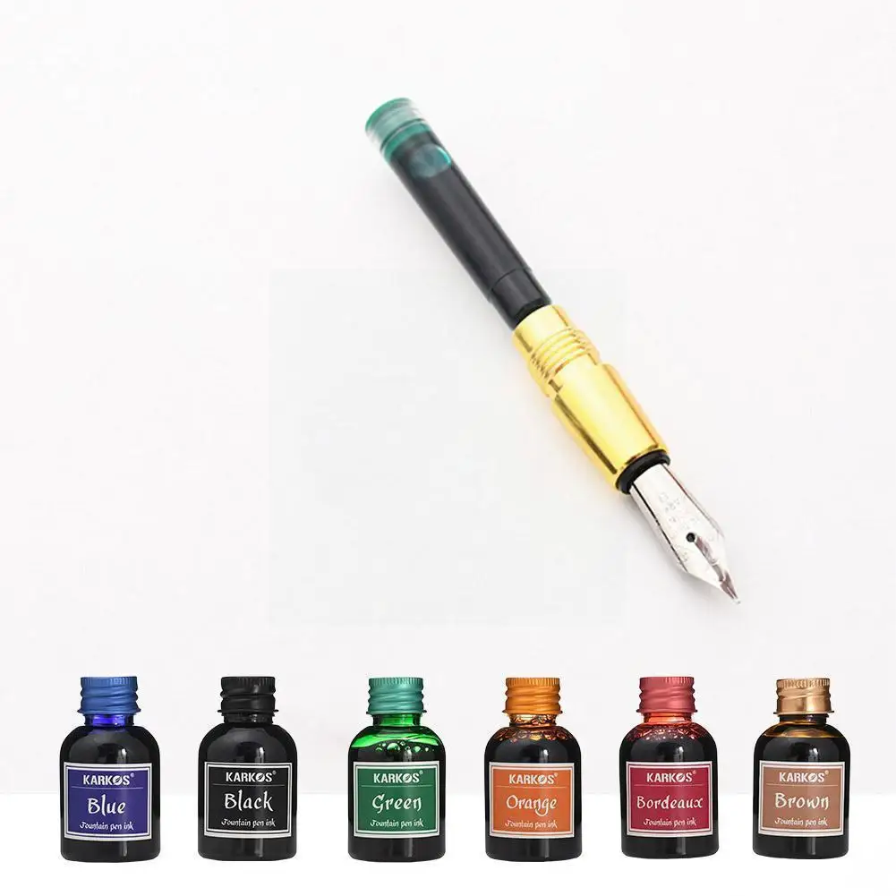 

Pure Colorful 30ml Fountain Pen Ink Refilling Inks Stationery School S8h6