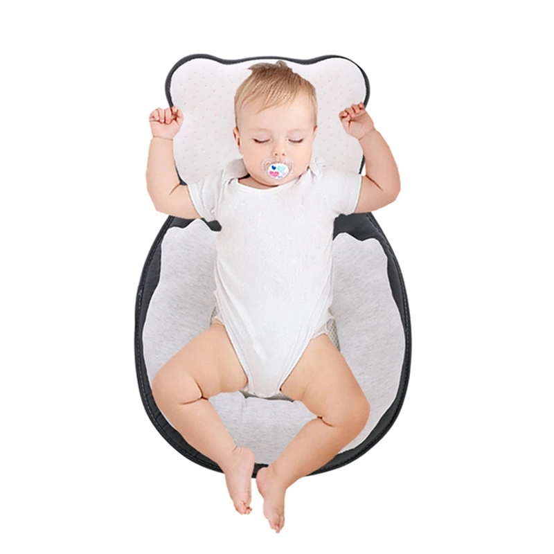 Baby Anti-roll Pillows Breathable Newborn Shaping Pillow Prevent Flat Head Sleep Positioner Cushion for Toddler Nest Bed | Мать и ребенок