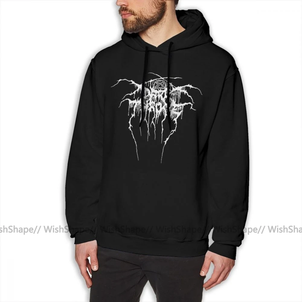 Толстовка Darkthrone, с логотипом, рубашка, Camiseta, толстовки, зимний мужской пуловер, толстовка с капюшоном, хлопок, для улицы, длинные, более размера, толстовки - Цвет: Black