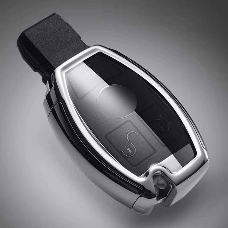 

Soft TPU Car Remote Key Case Cover Holder Shell Fob For Mercedes Benz A B C S Class AMG GLA CLA GLC W176 W221 W204 W205 Keychain