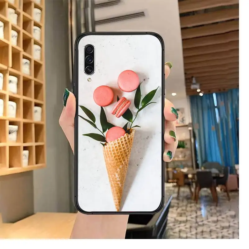 

Dessert ice cream Macaron Food Phone Case For Samsung Galaxy J2 J4 J5 J6 J7 J8 2016 2017 2018 Prime Pro plus Neo duo