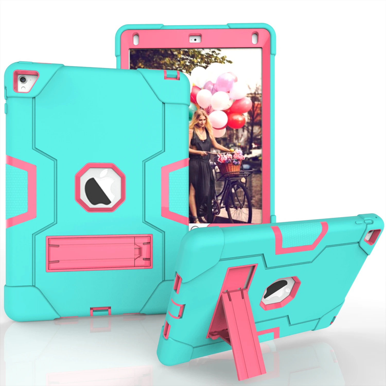 

Армированный чехол для Apple Ipad 6 Air 2, противоударный чехол-подставка для планшета, сверхпрочный защитный резиновый Гибридный чехол для IPad Pro 9,7...