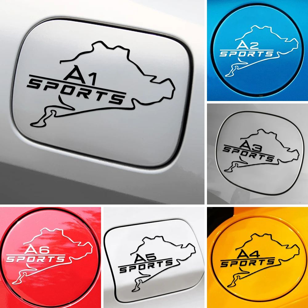 

15*9.7CM Car Fuel Tank Cap Waterproof Decals For Audi Sline Quattro A1 A3 A4 A5 A6 A7 A8 Q1 Q3 Q5 Q7 TT B5 B6 B7 8P 8V 8L C7 4F