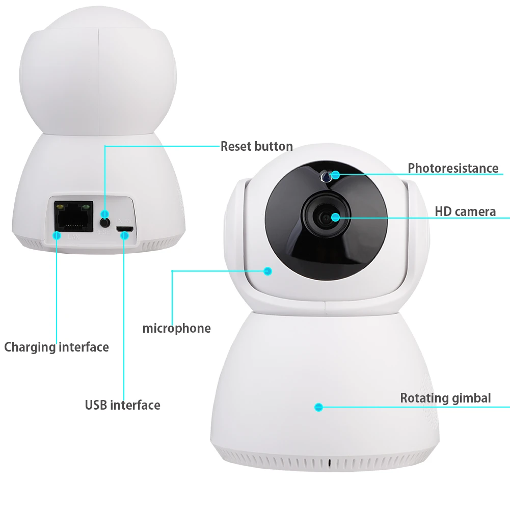 

720P Wireless Home Security IP Camera IR Night Baby Monitor WI-FI CCTV Surveillance Cloud Storage Phone Remote Camera