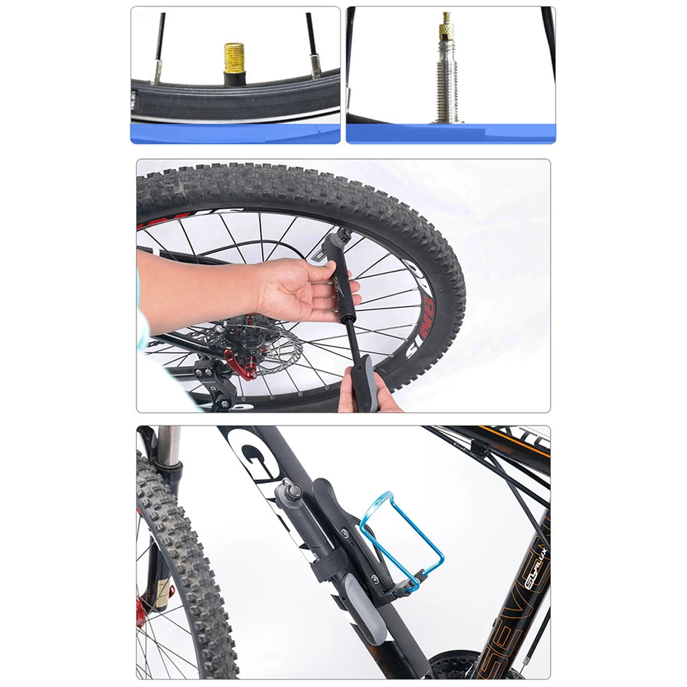 

Mini Bicycle Pump Hand Pump Cycling Air Tire Pump Inflator Schrader Presta Valve Bicycle Super Light Mountain Portable Bike Pump