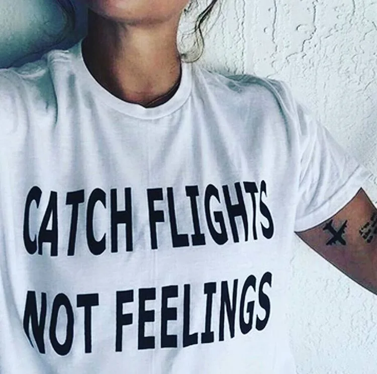 

Женская футболка с коротким рукавом CATCH Flight, белая Повседневная футболка с буквенным принтом и надписью NOT Feeling, женская одежда в стиле Харад...