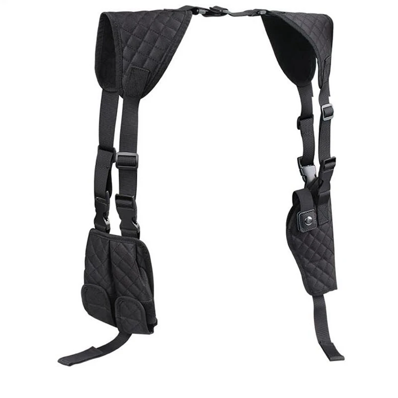 

Тактическая Наплечная кобура для пистолета левая и правая рука для Glock 17 19 M9 Универсальный скрытый чехол для пистолета с карманом для магази...