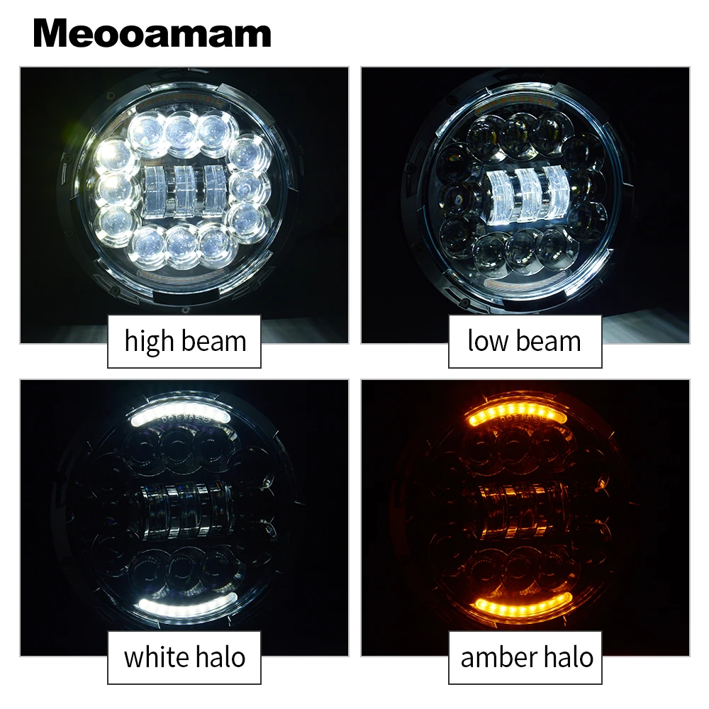 7 дюймов светодиодный фары DRL сигнал поворота светодиодные фонари
