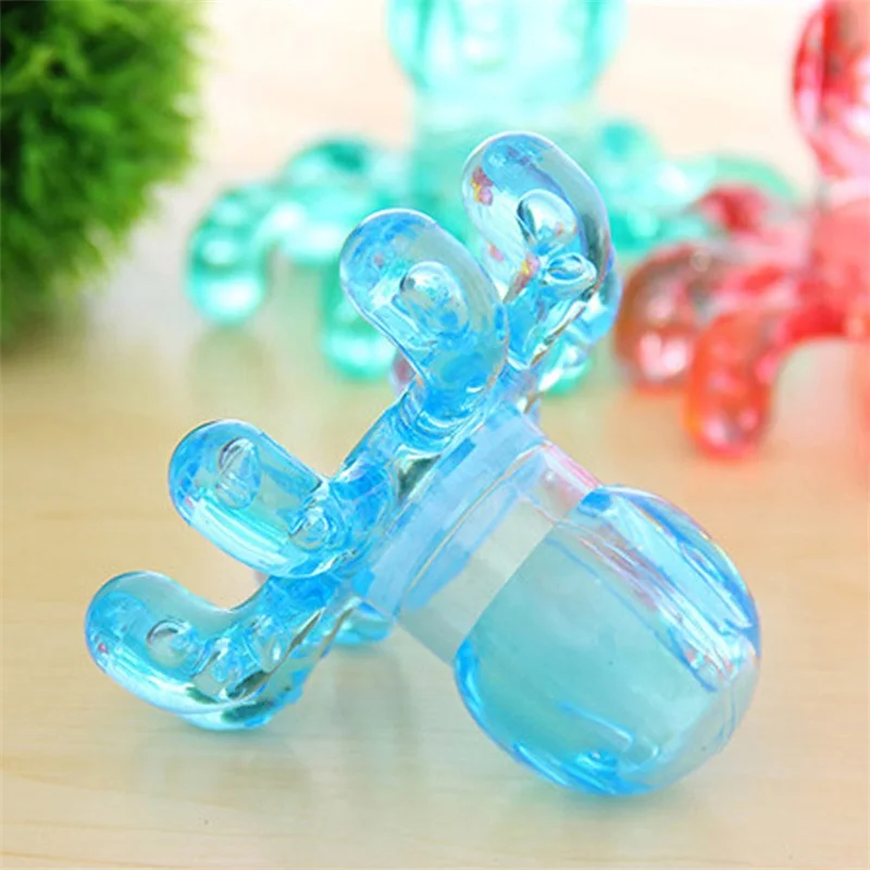 

Colorful random Portable Crystal Massage Handheld Octopus Massager For Relieving Neck Abdomen Back Muscle Pain