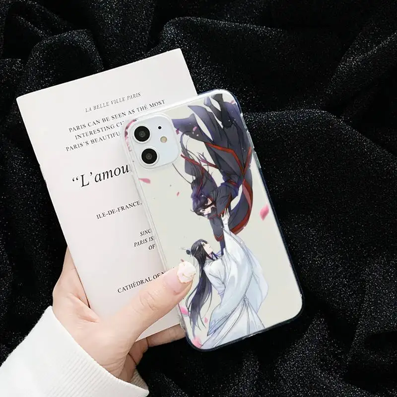 

Mo Dao Zu Shi Kartun Lucu Wanita Phone Case Transparent for iPhone 6 7 8 11 12 s mini pro X XS XR MAX Plus cover funda shell