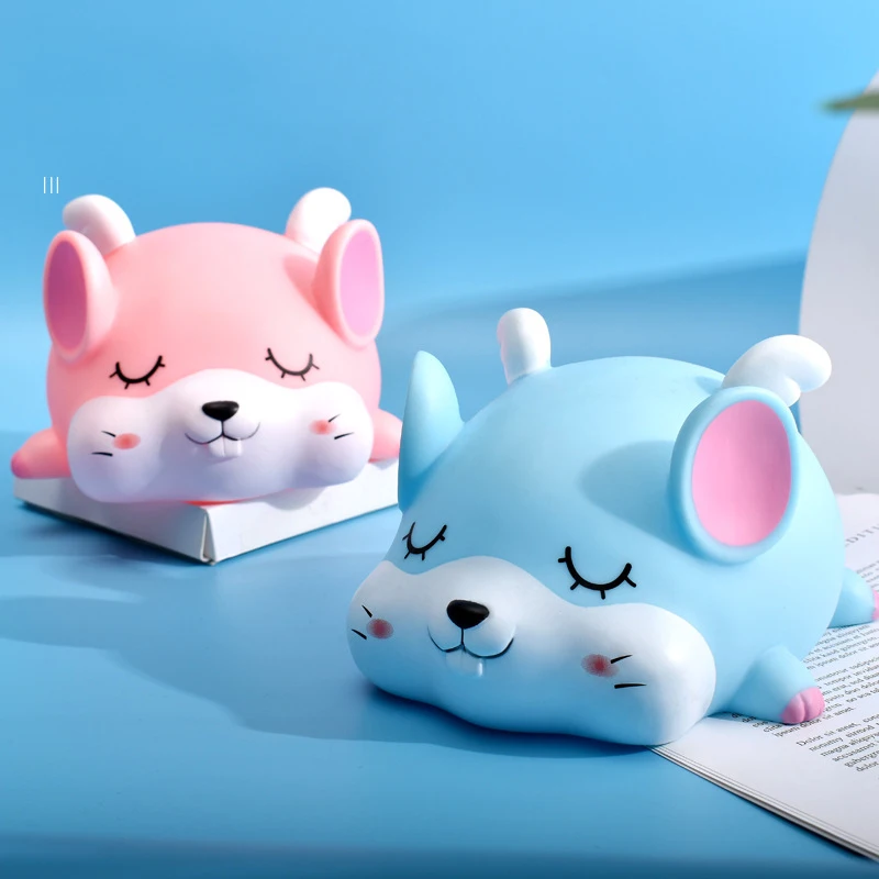 Копилка в виде новой мыши - украшение спальни, декоративный предмет и подарок для детей, виниловый ящик для монет.