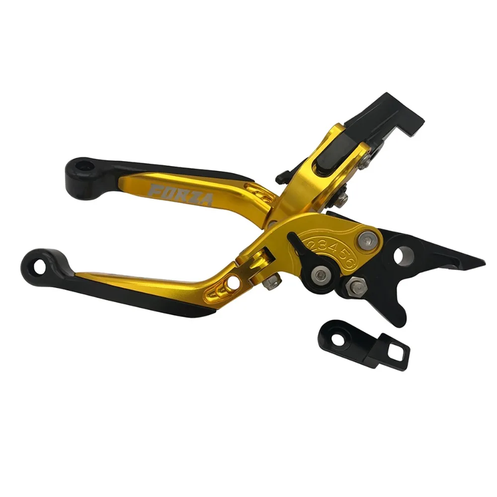 Мотоциклетные парковочные рычаги для Honda Forza300 250 Forza125 MF13 SH300 NSS300 2010- Отрегулируйте складной выдвижной тормозной рычаг
