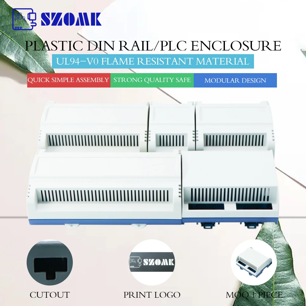 Цельнокроеное платье Szomk Пластик din-рейка корпус для электроники Pcb пресс-форм