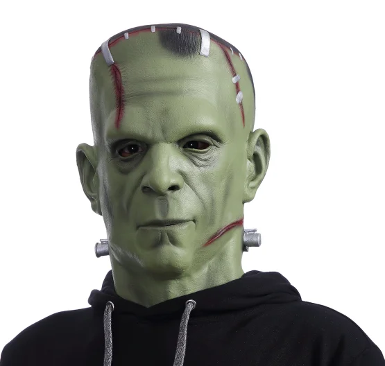 Frankenstein Стивен Кинг это маска пеннивайза страшная маска на Хеллоуин клоун Полное Лицо Маска ужас призрак маски латекс реалистичные сумасшедшие жуткие - Цвет: Frankenstein