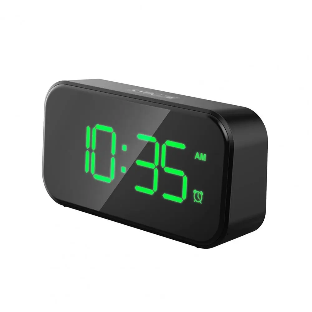 

1 Set Durable No Radiation 5 Inch 6 Levels Brightness ABS LED Clock ABS LED Alarm Clock Lightweight for Daily Use