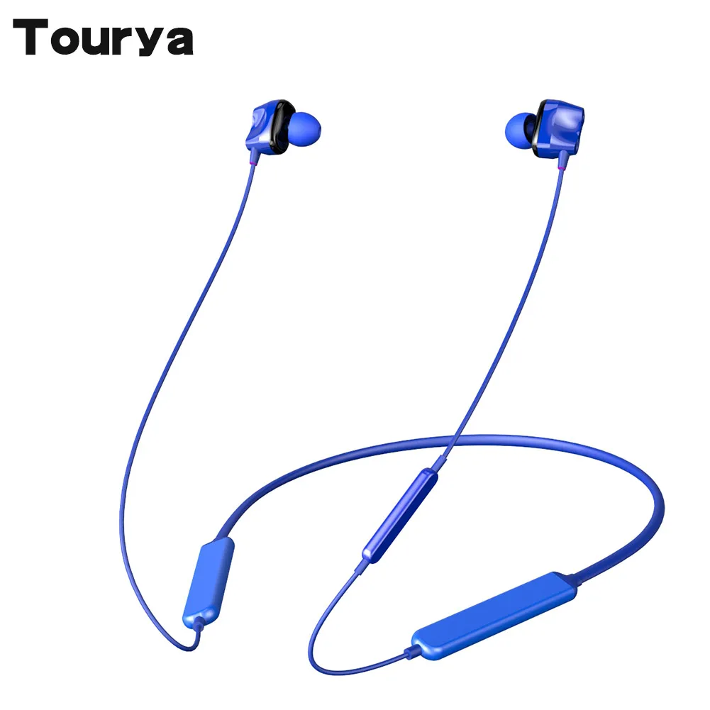 Tourya S7 Bluetooth 5 0 Eearphones Беспроводной спортивные Headphons 30 часов проигрывания во время