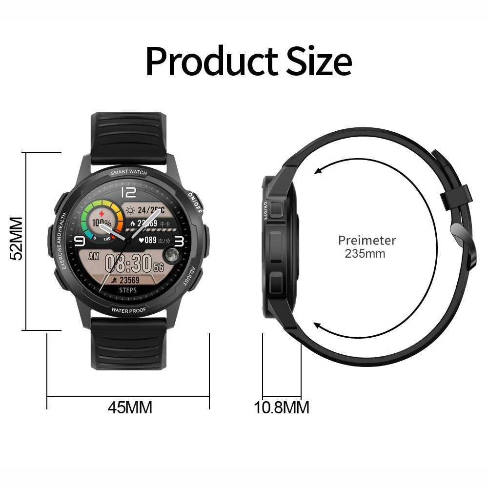 

M juniu X28 360*360 HD Screen Smart Watch 3ATM Waterproof Sport Fitness Activity Tracker 2021 Smartwatch 1.32 for Men Women