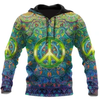 3d hoodies fall in love with hippie guys hippie heart menwomen sweatshirt unisex spring casual pullover zipper dropshipping