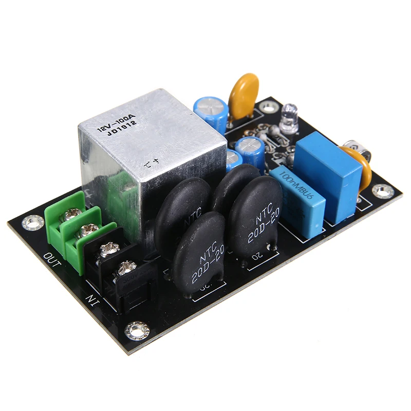 1 шт. усилитель питания 2000 Вт Мягкая пусковая плата защита от температуры 220 В а