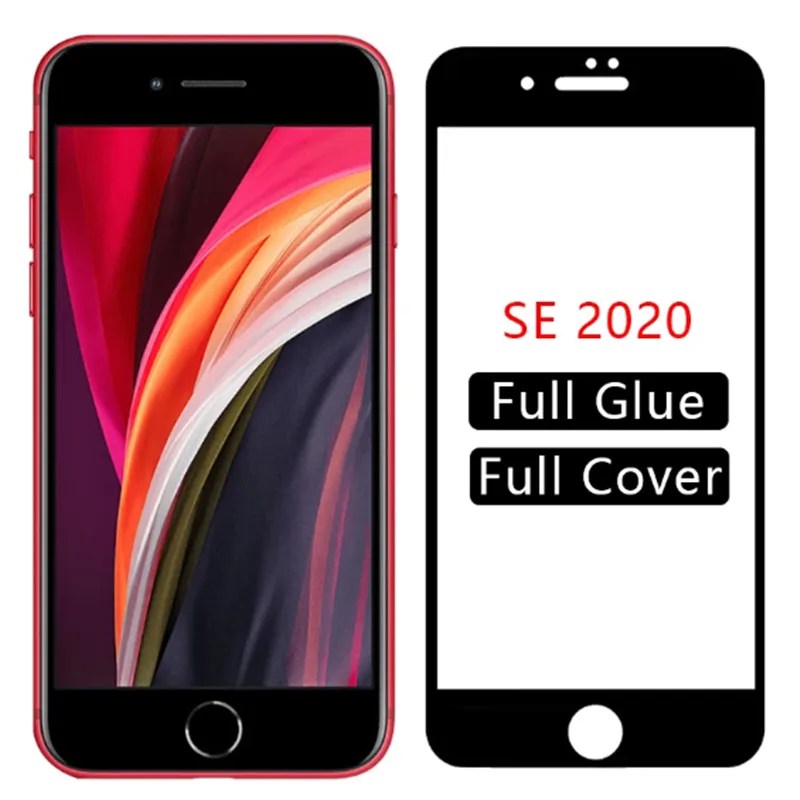 

3Pcs Full Cover Tempered Glass For iPhone se 2020 11Pro Max 11 Pro 11 XR XS Screen Protector On iphone 6 7 8 Plus Glass Film