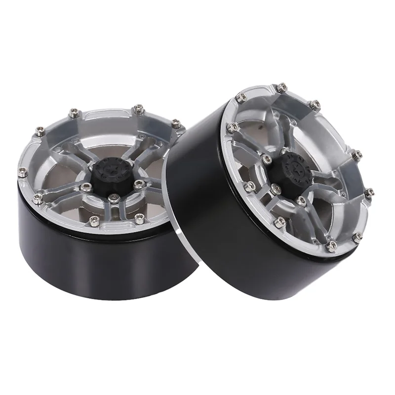 

171G/Pcs Heavy Metal Alloy 1.9 Beadlock 5-Spokes Wheel Rim Hub for 1/10 RC Crawler Axial SCX10 90046 AXI03007