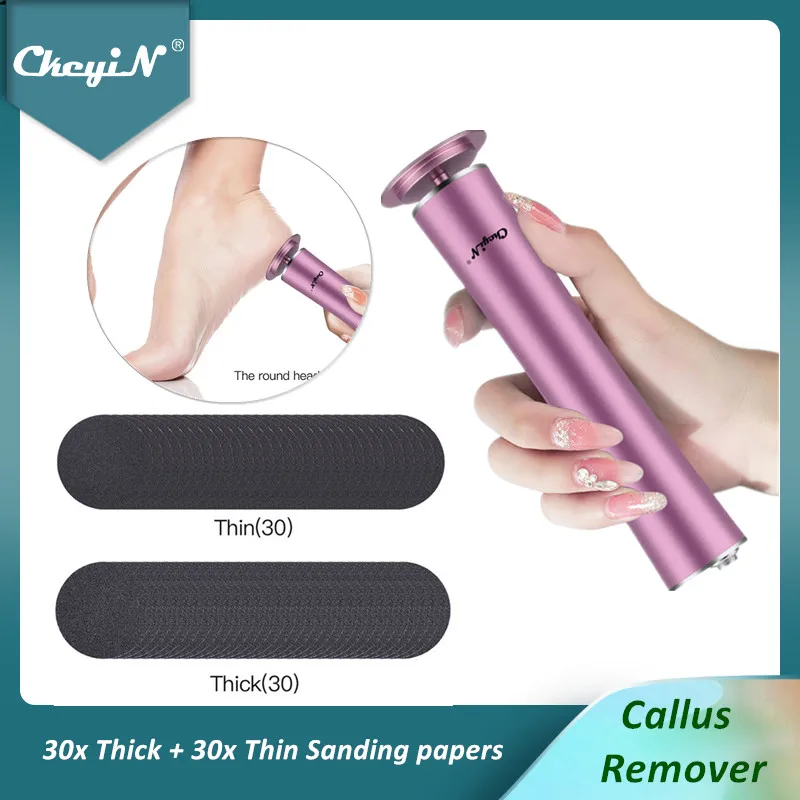 

CkeyiN Electric Foot Callus Remover Foot File Pedicure Tools Grinder Feet Dead Hard Cracked Dry Skin Heel Repair Rechargeable 51
