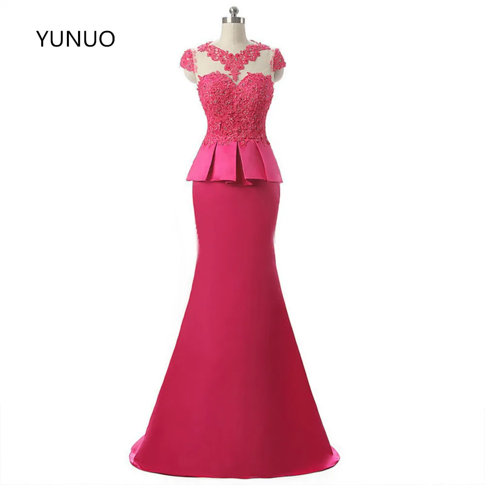 YUNUO Очаровательные платья для выпускного вечера с аппликацией из бисера 208