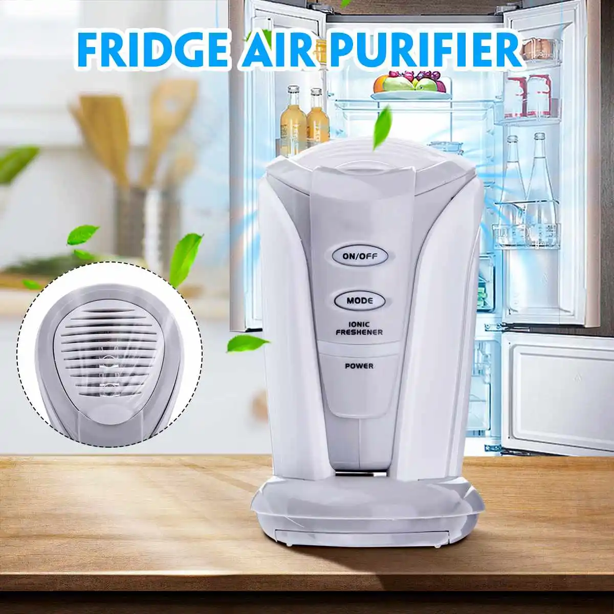 

Electronic Refrigerator Deodorizer ABS Portable Ozone Air Purifier Fresh Deodorizer Fridge for Kitchen Refrigerator Air Purifier