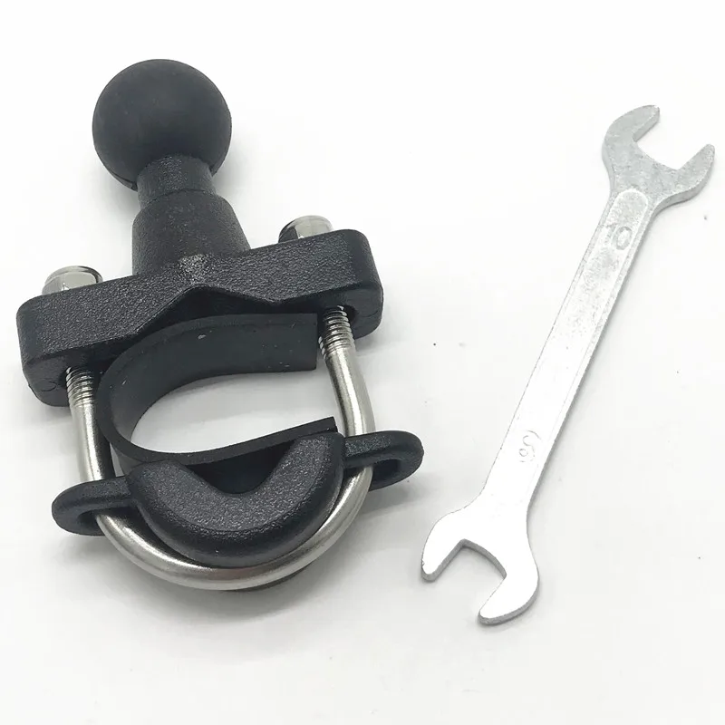 

Motorcycle Handle Bar Rail Mount U-Bolt Mounting Base with 1 inch Ball