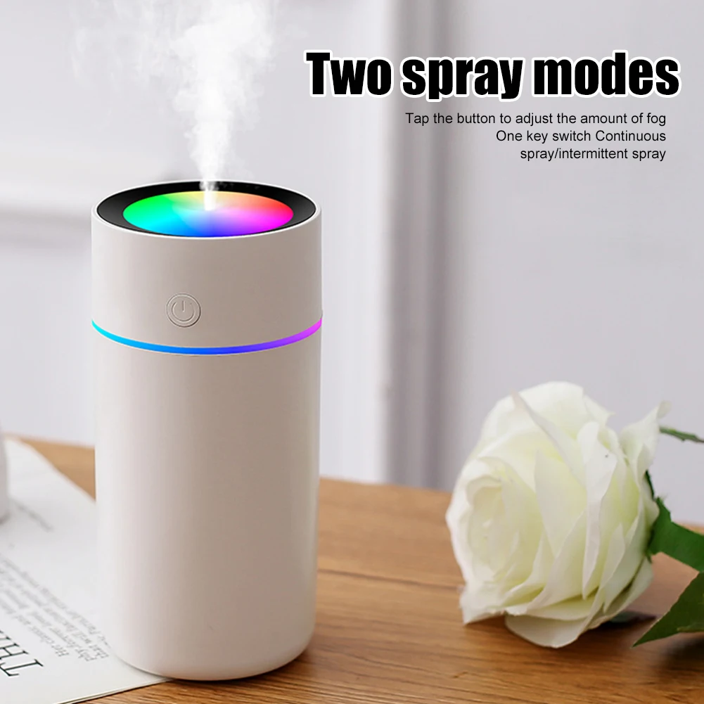 

320ML Car Humidifier USB Powered Colorful LED Night Light Mini Cup Humidifier Car Air Purifier 2 Modes Car Home Accessories