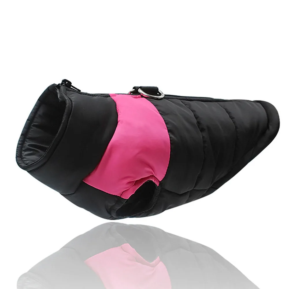 Зимняя одежда с принтом в виде собак Водонепроницаемый ПЭТ Жилет хлопковой