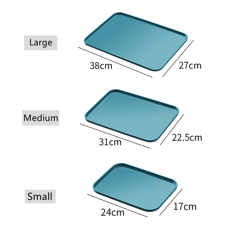 

Multi Nordic Creative Multi Function Rectangular Plastic Tray Storage Tray Kitchen Supplies Home Kitchen Fruit Dessert Tray