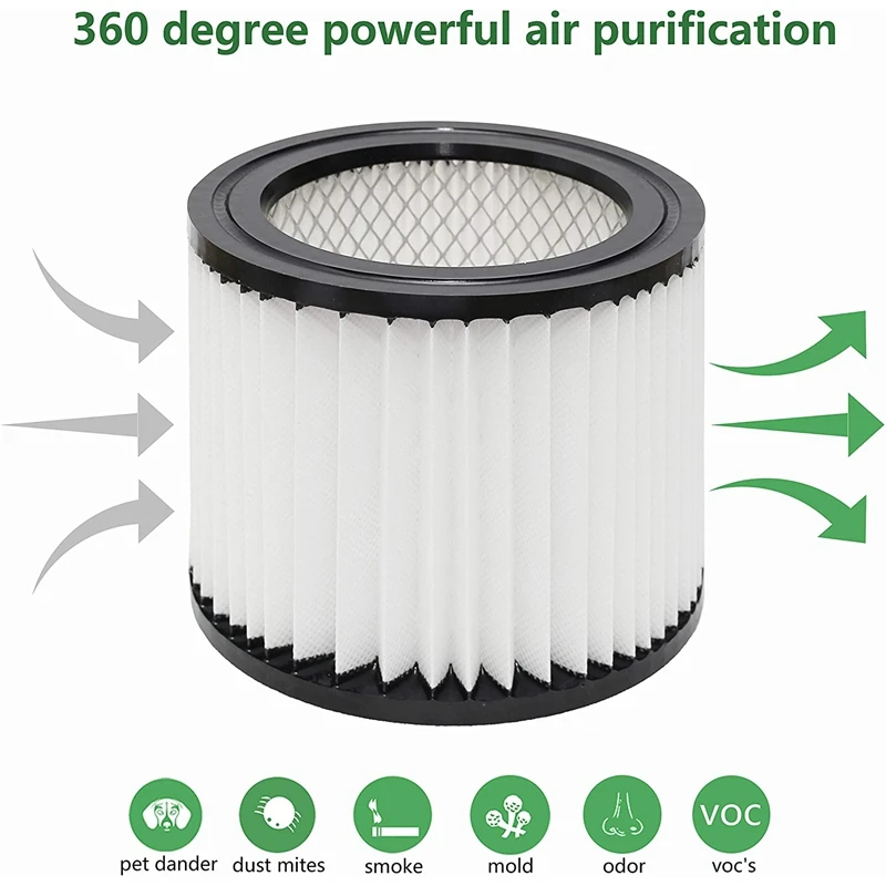 

90398 Replacement Filter, Compatible for Shop-Vac 90398, 903-98, 9039800, Hangup Wet/Dry Vacuum Cartridge Filter, 4 Pack