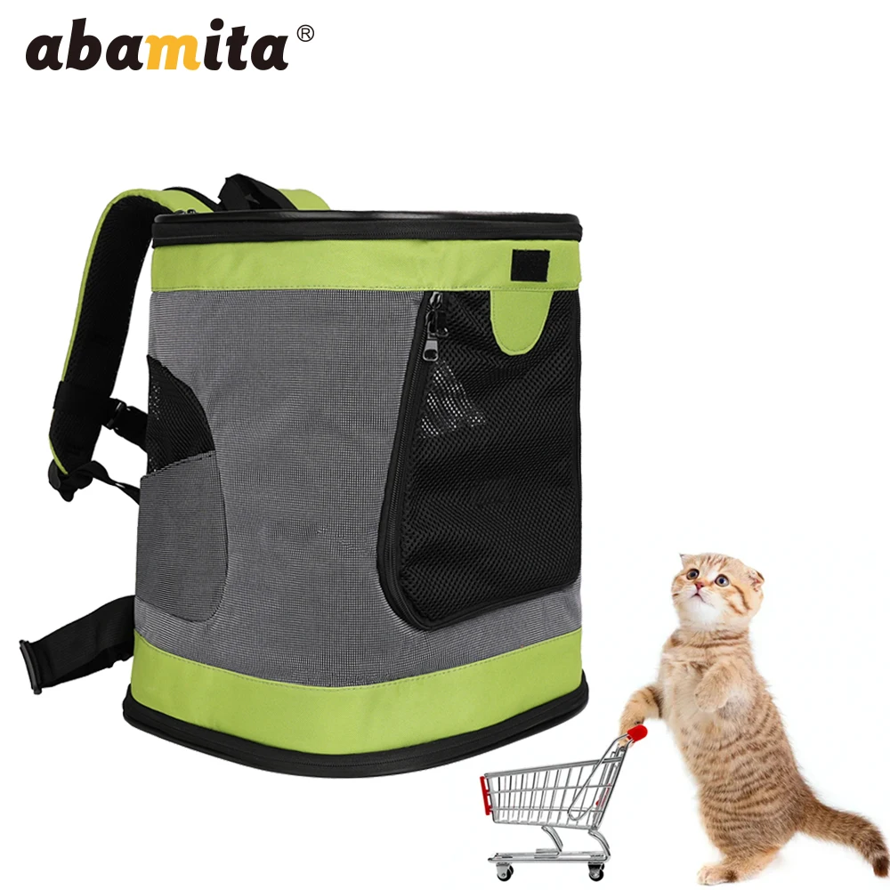 

Abamita сумки для перевозки животных на открытом воздухе кошка сетки Carrier Рюкзак дышащая сумка для домашних животных собак Портативный комфорт...