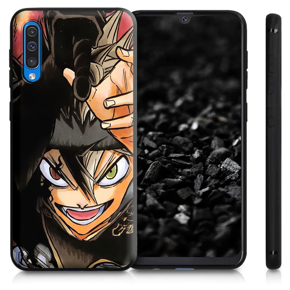 Black Clover Case for Samsung Galaxy A5 A6 A9 M11 M30S M21 M31 M31S S21 S21S S30 Plus Ultra M51 A02 A12 A32 A52 A72 F62 M62 | Мобильные