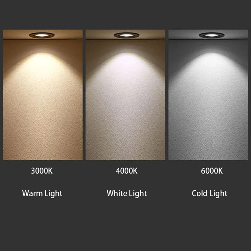 Приглушаемые светодиодные светильники 5 Вт 7 9 12 15 18 | Освещение