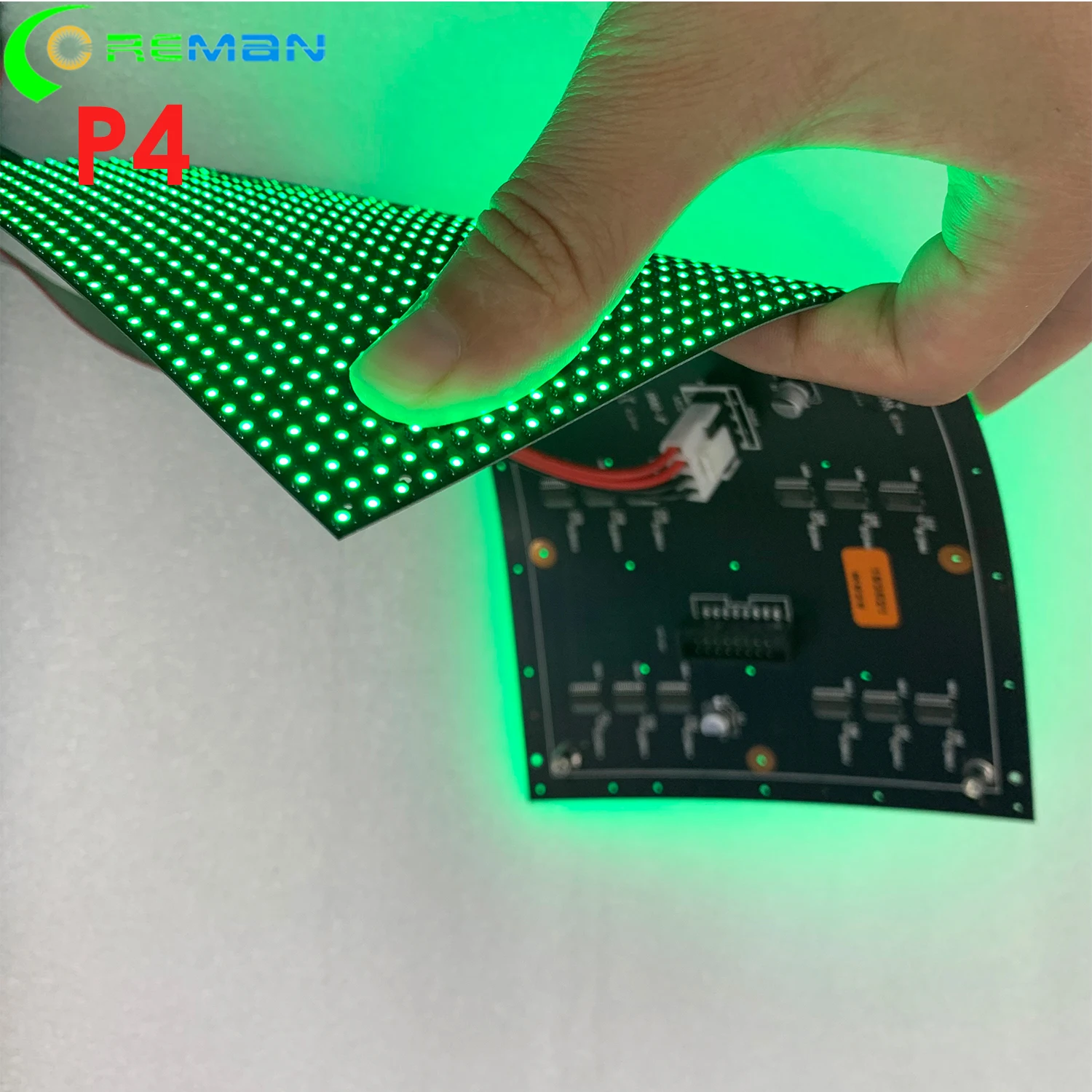 AliExpress хорошая цена мягкий светодиодный модуль, светодиоды matrix p4 32x64 128 мм x 256 мм, внутренний круглый мягкий светодиодный видео настенный модуль p3 p4