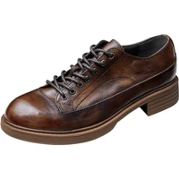 all match cowhide high quality genuine leather shoes menlace up business men shoesmen dress shoessummer oxfords spring