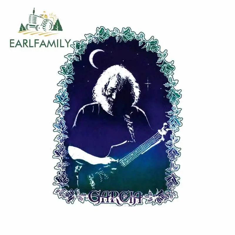 EARLFAMILY 13 см x 9,3 см Веселые наклейки на автомобиль с надписью Grateful Dead Jerry Garcia Roses креативная графика виниловая декоративная обертка для автомобиля Наклейка