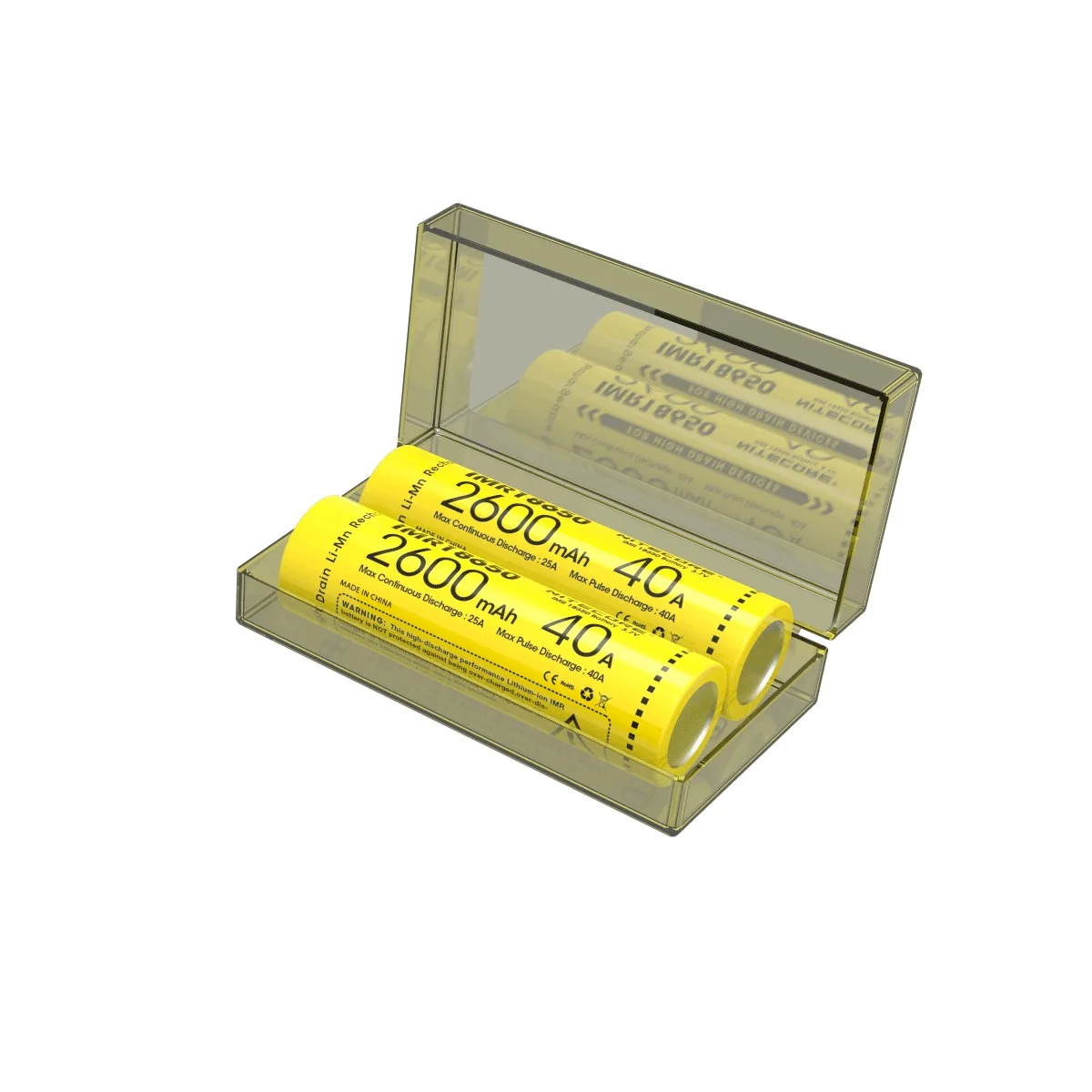 Литий-ионный аккумулятор Nitecore Power IMR18650 2600 мА · ч 40 А 3 7 В 1 шт. с плоским верхом |