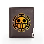 Новое поступление, цельный Забавный черный кожаный кошелек с принтом черепа для мужчин и женщин, двойной держатель для кредитных карт, короткий кошелек для мужчин