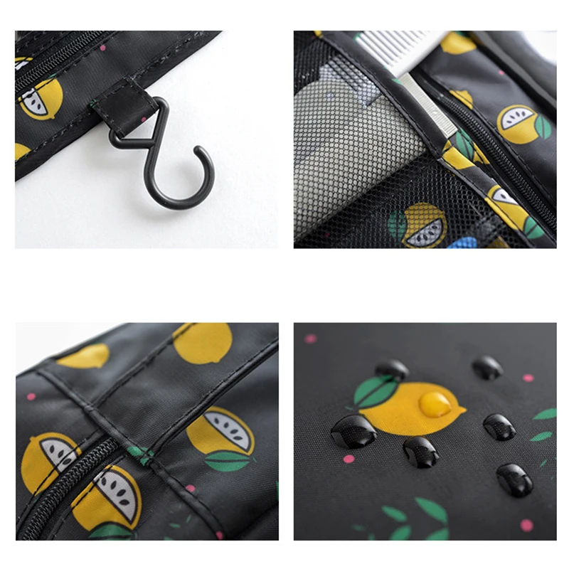

High Quality Women Makeup Bags Travel Waterproof Cosmetic bag Organizer Neutral Make Up Box Beauty Case Hanging Toiletry Bag