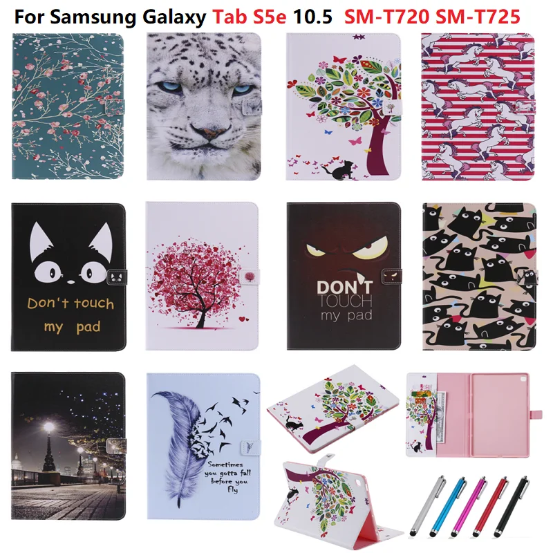 Ультратонкий Магнитный умный чехол из искусственной кожи для Samsung Galaxy Tab S5e SM-T720 T725