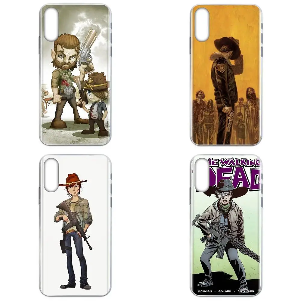 Чехлы для задней панели ударопрочный Walking Dead Carl Grimes Galaxy Grand A3 A5 A7 A8 A9 A9S On5 On7 Plus Pro Star